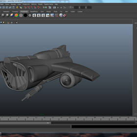 maya 2012-2013: spaceship